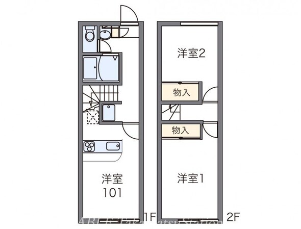 レオパレスｕの物件間取画像